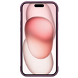 Puzdro pre iPhone 15 Plus, ERBORD Armor Mag, bordové