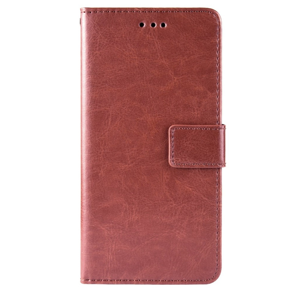 Klapkové puzdro pre Infinix Hot 11s, Crazy Horse Wallet, hnedé