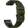 Silikónový remienok pre Garmin Fenix 7 / Forerunner 965 / 955 / 945 / 935,  zelený / čierny