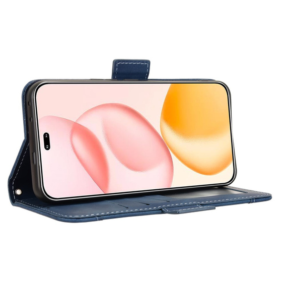 Klapkové puzdro pre Honor 400 Pro 5G, Card Slot, tmavomodré