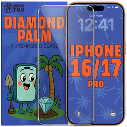 Tvrdené sklo Diamond Palm pre iPhone 17 Pro / 17 / 16 Pro