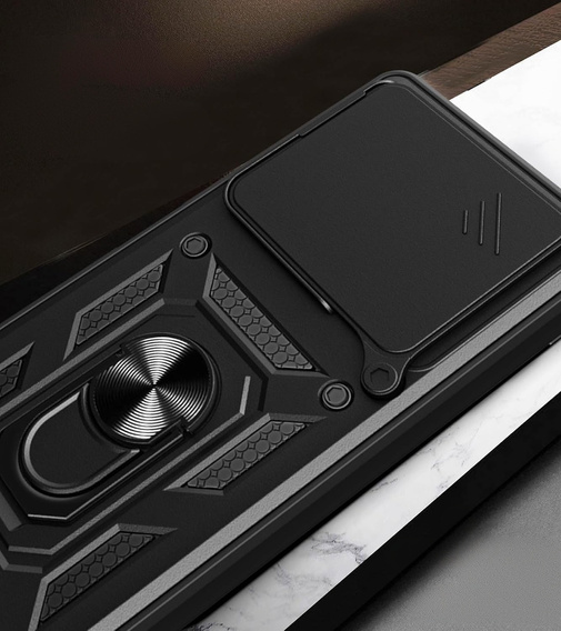 Obal na mobil pre Xiaomi Poco F7 Pro, CamShield Slide, čierne