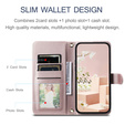 Puzdro s chlopňou pre Samsung Galaxy S25 FE, Rhombus Crossbody Leather, ružové rose gold