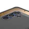 Puzdro Spigen pre Samsung Galaxy S25, Rugged Armor MagSafe, sivé + tvrdené sklo 9H
