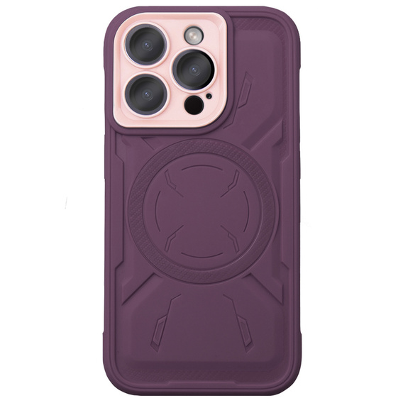 Puzdro pre iPhone 15 Pro Max, ERBORD Armor Mag, bordové
