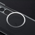 Puzdro SULADA z uhlíkových vlákien pre MagSafe pre Samsung Galaxy Z Fold6 5G, čierne