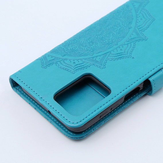 Klapkové puzdro pre Motorola Moto G54 5G, Mandala, modré