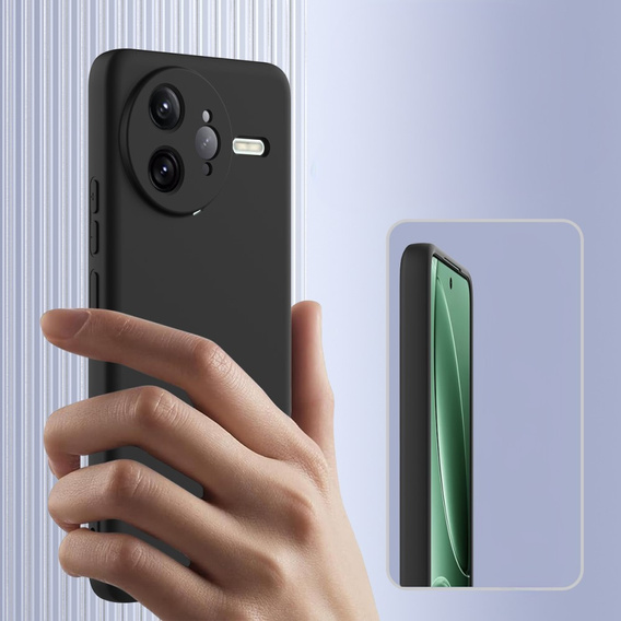 Obal na mobil pre Xiaomi Poco F7 Ultra, Silicone MagSafe, čierne