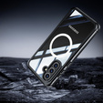 Puzdro pre Samsung Galaxy A36 / Samsung Galaxy A56, Shockproof, so sklom, pre MagSafe, čierne