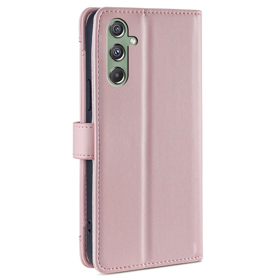 Klapkové puzdro pre Samsung Galaxy M34, Wallet Zipper Pocket, ružové