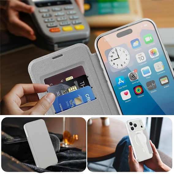 Peňaženkové flipové puzdro MagSafe RFID s ochranou fotoaparátu pre iPhone 17 Pro Max