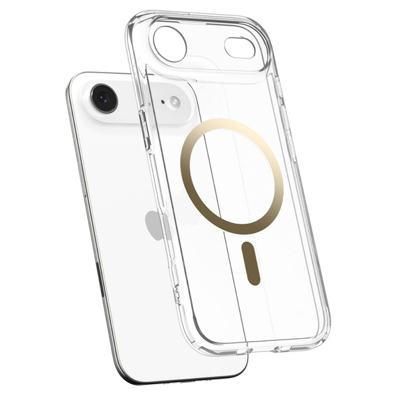 Spigen Ultra Hybrid MagSafe puzdro pre iPhone Air, číre/zlaté