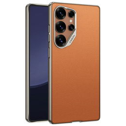 Puzdro pre Samsung Galaxy S25 Ultra, GKK Leather, oranžové