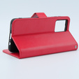 Klapkové puzdro pre Motorola Moto G54 5G, Crazy Horse Wallet, červené