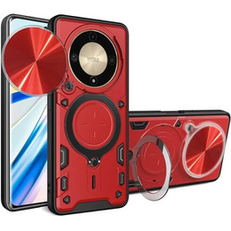 Pancierované puzdro pre Honor Magic 6 Lite 5G, CamShield Slide, červené