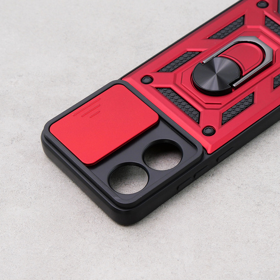 Obal na mobil pre Oppo A78 4G, CamShield Slide, červené