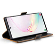 CASEME flipové puzdro pre Samsung Galaxy Note 10 Plus, Waxy Textured, káva