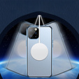 Magnetické puzdro Dual Glass MagSafe pre iPhone 13 Pro, modré