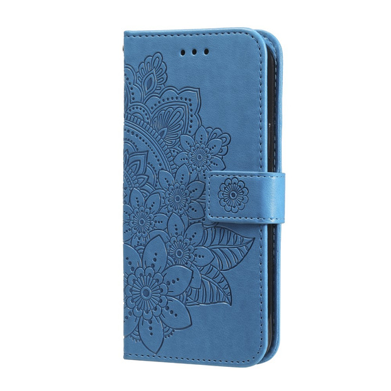 Klapkové puzdro pre Samsung Galaxy A13 4G, Mandala Flower, modré