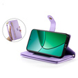 Klapkové puzdro pre Realme 14 Pro 5G, Wallet Zipper Pocket, fialové