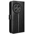 Klapkové puzdro pre OnePlus 13, Crazy Horse Wallet, čierne