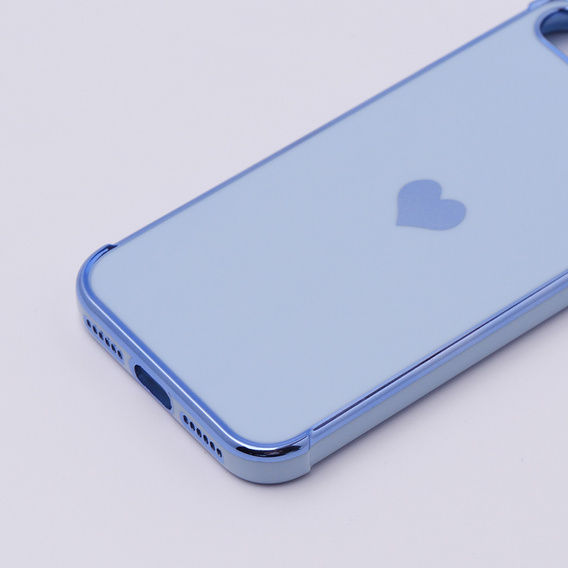 Obal na mobil pre iPhone 7/8/SE 2020/SE 2022, Electro heart, modré
