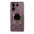 Puzdro pre Xiaomi Redmi Note 13 Pro 5G, Astronaut, fialové + tvrdené sklo 9H
