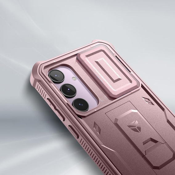 Obrnené puzdro pre Samsung Galaxy A55, Dexnor Full Body (Two Frames), ružové