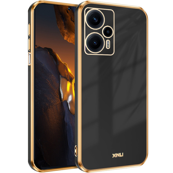 Puzdro pre Xiaomi Poco F5, Glamour CamShield, čierne