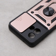 Obal na mobil pre Motorola Moto G84 5G, CamShield Slide, ružové rose gold