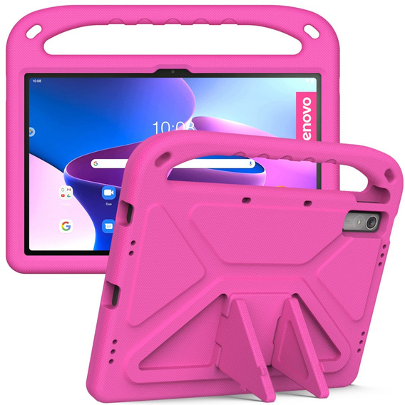Detské puzdro pre Lenovo Tab P11 Gen 2 TB350FU TB350XU 11.5", detské puzdro s rukoväťou, ružové