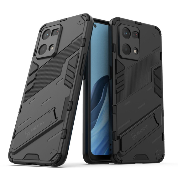 Puzdro pre Oppo Reno7 4G, Military kickstand, modré