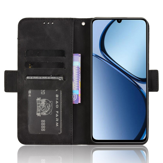 Klapkové puzdro pre Realme C63, Card Slot, čierne