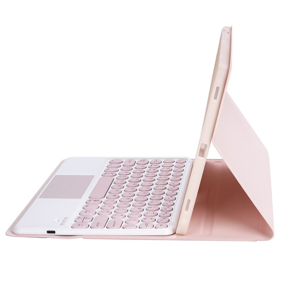 Puzdro + klávesnica Samsung Galaxy Tab S6 Lite 2020 P610/P615 / S6 Lite 2022 10.4, Touchpad Pen Slot, ružové rose gold