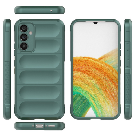 Obal na mobil pre Samsung Galaxy A34 5G, Gaming Shockproof, zelený