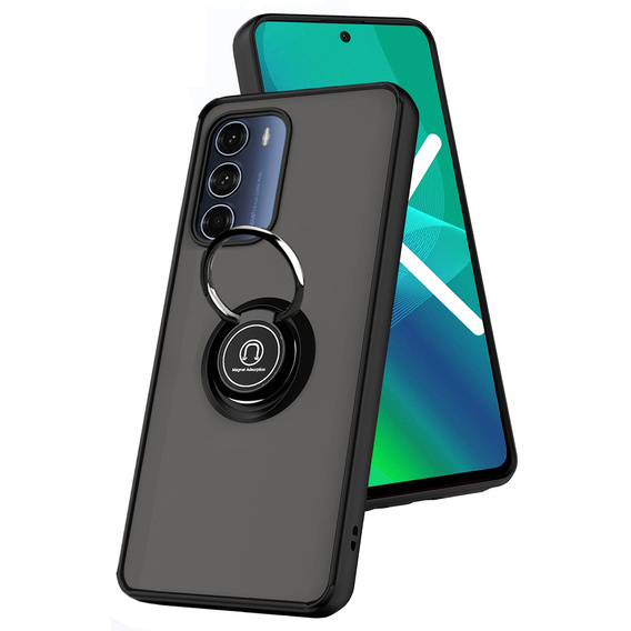 Puzdro pre Motorola Moto G200 5G, Frosted Ring, modré