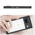 Puzdro pre Google Pixel 7 5G, Fusion Hybrid, s ochranou fotoaparátu, transparentné / čierne