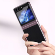 Puzdro pre Samsung Galaxy Z Flip7 FE / Z Flip6, PC Case, transparentné / ružové