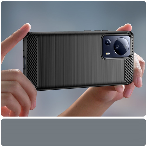 Obal na mobil pre Xiaomi 13 Lite, Carbon, čierne