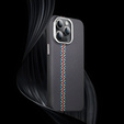 Puzdro pre iPhone 15 Pro, Carbon Fiber MagSafe, čierne
