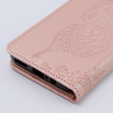 Klapkové puzdro pre Motorola Moto G54 5G, Butterfly, ružové rose gold