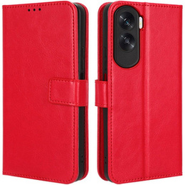 Klapkové puzdro pre Honor 90 Lite 5G, Crazy Horse Wallet, červené