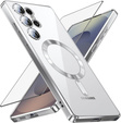 Puzdro pre Samsung Galaxy S25 Ultra, Electro MagSafe, strieborné + sklo na displej