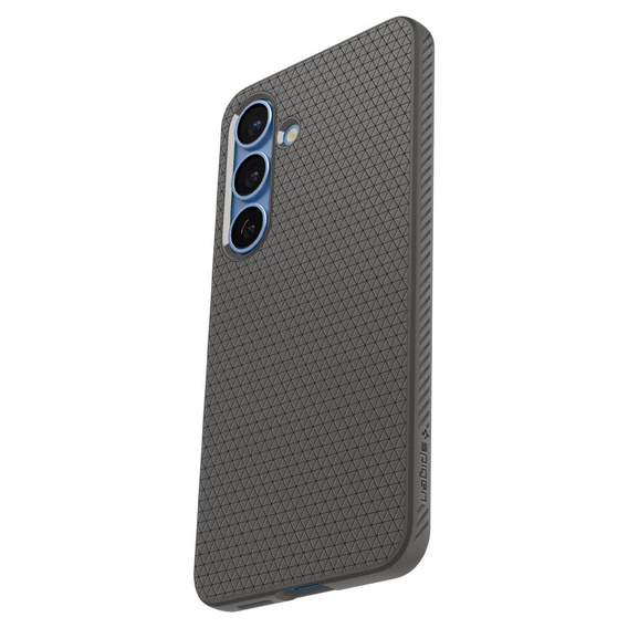 Puzdro Spigen pre Samsung Galaxy S25, Liquid Air, čierne + tvrdené sklo 9H