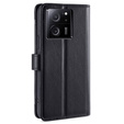 Klapkové puzdro pre Xiaomi 13T / 13T Pro / Redmi K60 Ultra, Wallet Zipper Pocket, čierne