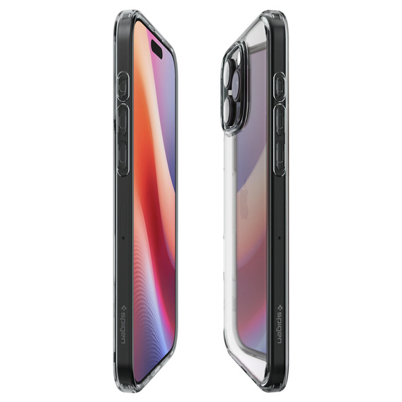 Puzdro Spigen pre iPhone 16 Pro, Ultra Hybrid, sivé + tvrdené sklo 9H