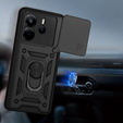 Obal na mobil pre Xiaomi Redmi Note 14 4G, CamShield Slide, čierne