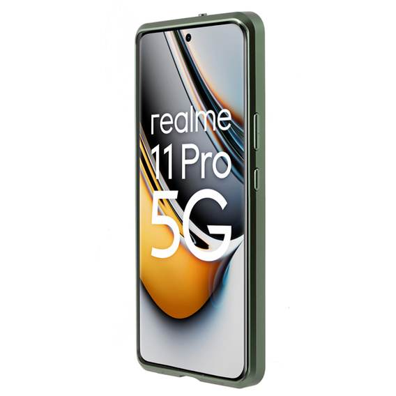 Puzdro pre Realme 11 Pro 5G / Pro+ 5G, Frame Case, zelený