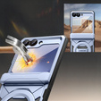 Puzdro Tongate MECH s MagSafe pre Samsung Galaxy Z Flip7 FE / Z Flip6, modré