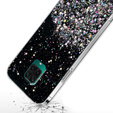 Obal na mobil pre Xiaomi Redmi Note 9S / 9 Pro, Glittery, čierne